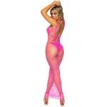 LEG AVENUE - LONG NET DRESS FUCHSIA ONE SIZE