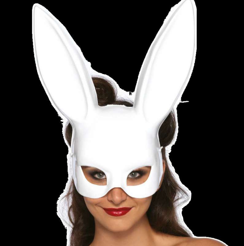 LEG AVENUE - MASQUERADE RABBIT MASK WHITE LEG AVENUE - MASQUERADE RABBIT MASK WHITE