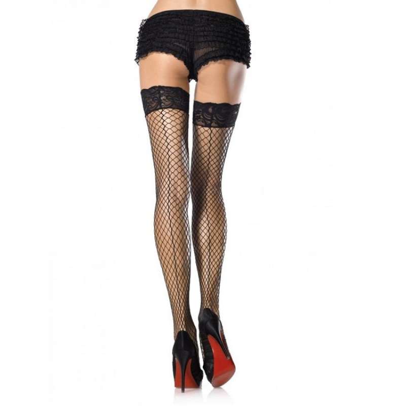 LEG AVENUE - NET AND LACE THIGHS HIGHS LEG AVENUE - NET AND LACE THIGHS HIGHS