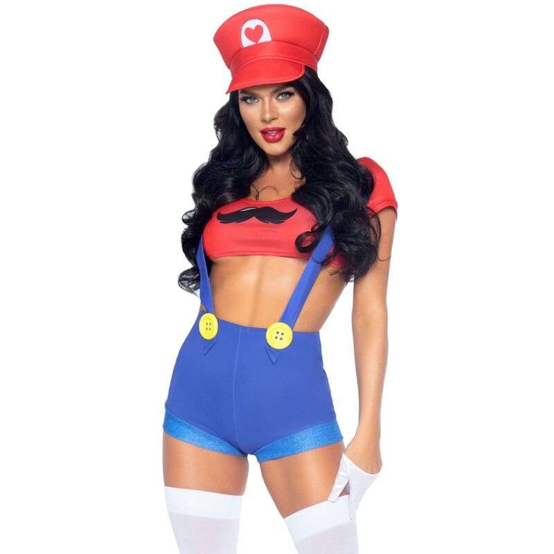 LEG AVENUE - SEXY COSTUME MARIO BROS RED/BLUE S LEG AVENUE - SEXY COSTUME MARIO BROS RED/BLUE S