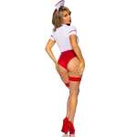 LEG AVENUE - SEXY NURSE COSTUME RED/WHITE M