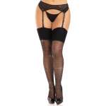LEG AVENUE - SPANDEX STOCKINGS WITH DIAMONDS BLACK
