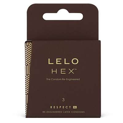 LELO - HEX CONDOMS RESPECT XL 3 PACK LELO - HEX CONDOMS RESPECT XL 3 PACK