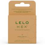 LELO - HEX ORGANIC CONDOM BOX 3 UNITS