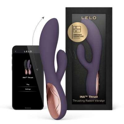 LELO - INA THRUST RABBIT THRUSTING VIBRATOR PURPLE