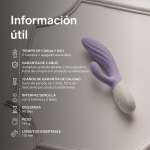LELO - INA TWIST DOUBLE VIBRATOR RABBIT FOR G-SPOT AND CLITORIS LAVENDER