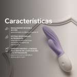 LELO - INA TWIST DOUBLE VIBRATOR RABBIT FOR G-SPOT AND CLITORIS LAVENDER