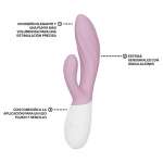 LELO - INA TWIST DOUBLE VIBRATOR RABBIT FOR G-SPOT AND CLITORIS PINK