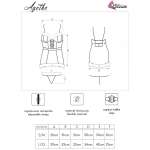 LIVCO CORSETTI FASHION - AGETHE LC 90607 CHEMISE + THONG + CHRISTMAS HAT L/XL
