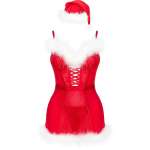 LIVCO CORSETTI FASHION - AGETHE LC 90607 CHEMISE + THONG + CHRISTMAS HAT L/XL