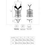 LIVCO CORSETTI FASHION - LAURA LC 20215 CORSET + THONG L/XL