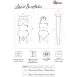 LIVCO CORSETTI FASHION - LIMPID SNOWFLAKES LC 90604 BODY + STOCKINGS + CHRISTMAS HEADBAND L/XL