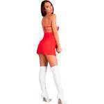 LIVCO CORSETTI FASHION - SANTAS CANDY LC 90722 CHRISTMAS CHEMISE + THONG S/M
