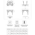 LIVCO CORSETTI FASHION - SOLEDAD LC 20217 BRA + PANTY + GARTER BELT L/XL