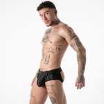 LOCKER GEAR - FULL MILITARY ACCESS JOCK BRIEF BLACK XL