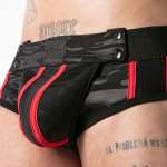 LOCKER GEAR - FULL MILITARY ACCESS JOCK BRIEF RED L