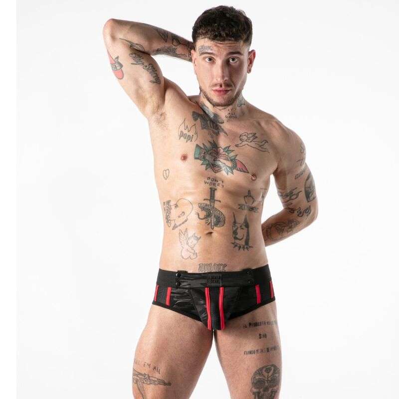 LOCKER GEAR - FULL MILITARY ACCESS JOCK BRIEF RED M