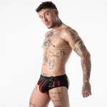 LOCKER GEAR - FULL MILITARY ACCESS JOCK BRIEF RED M
