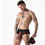 LOCKER GEAR - FULL MILITARY ACCESS JOCK BRIEF RED XL