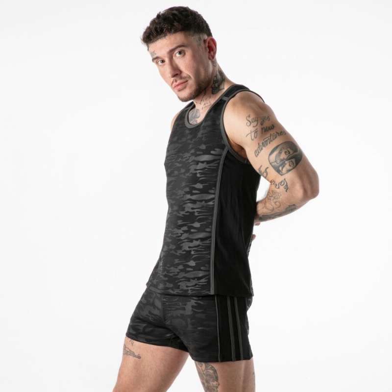 LOCKER GEAR - FULL MILITARY ACCESS TANKTOP BLACK  S
