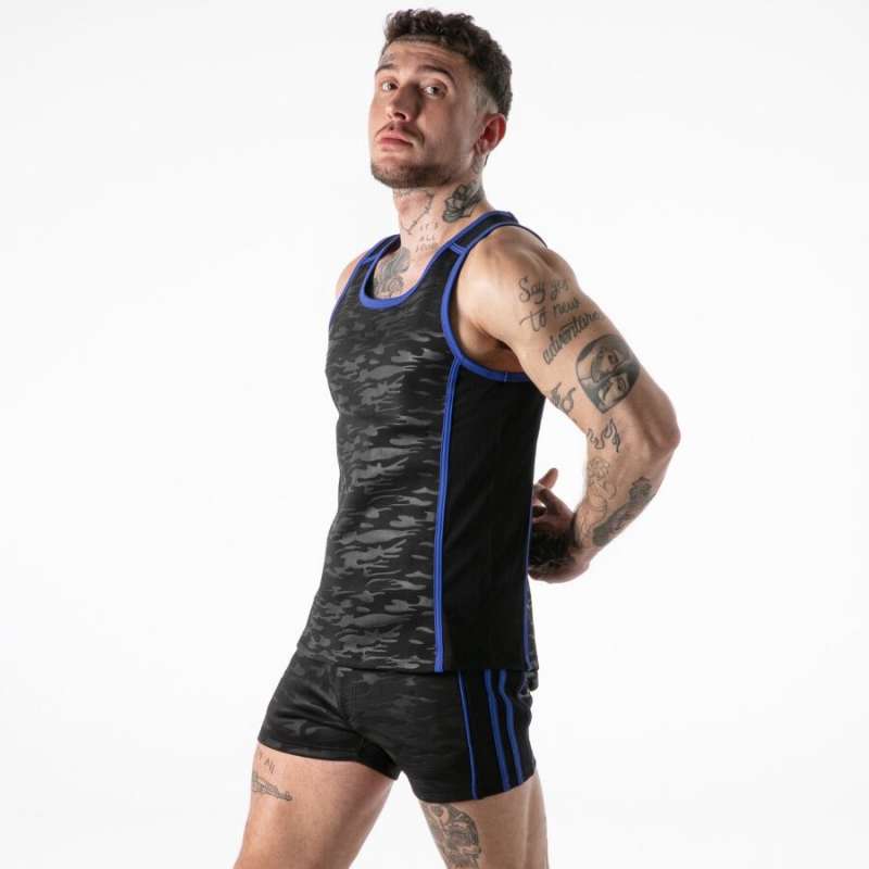 LOCKER GEAR - FULL MILITARY ACCESS TANKTOP BLUE S LOCKER GEAR - FULL MILITARY ACCESS TANKTOP BLUE S