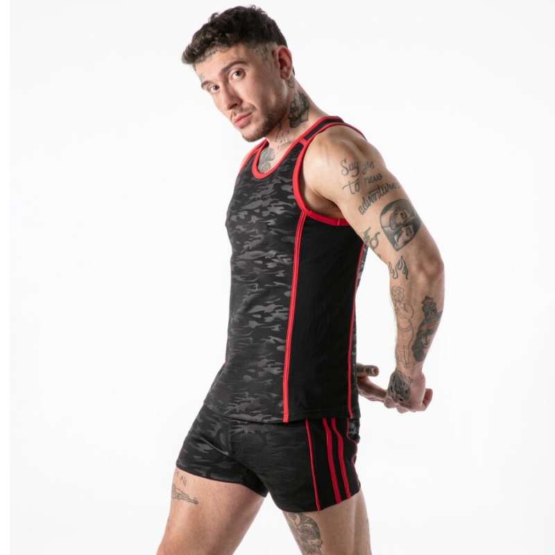 LOCKER GEAR - FULL MILITARY ACCESS TANKTOP RED XL