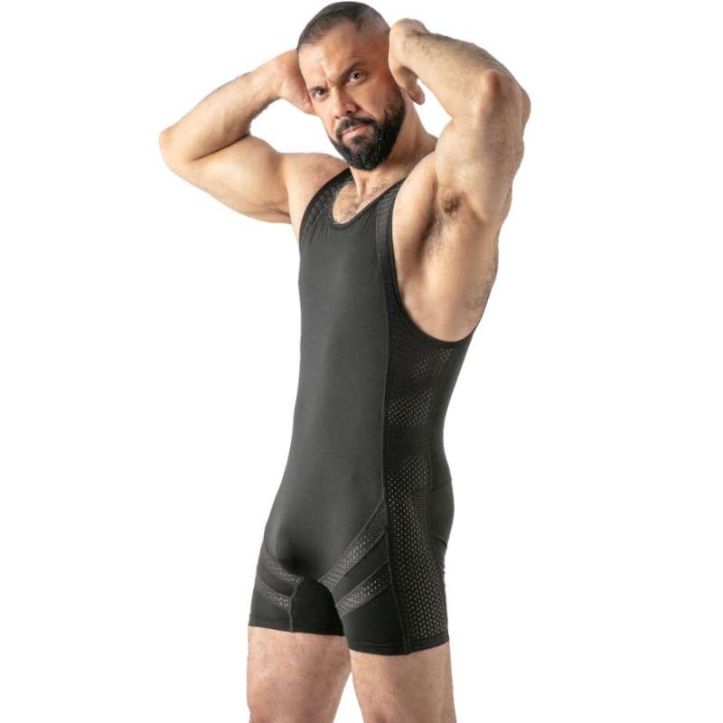LOCKER GEAR - OPEN ACCESS SINGLET BLACK L