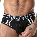 LOCKER GEAR - SPORT MESH JOCK BRIEF BLACK M