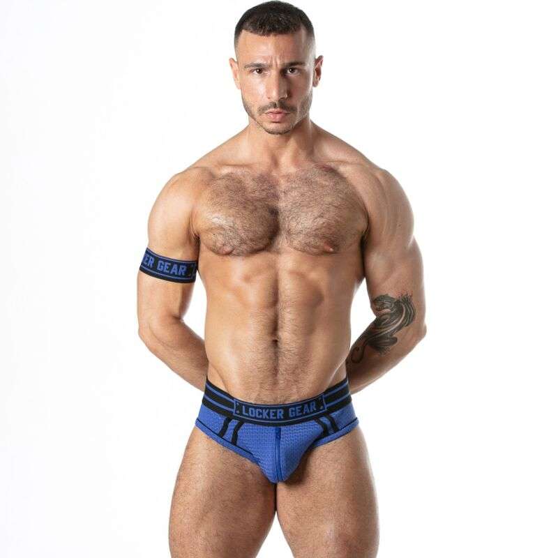 LOCKER GEAR - SPORT MESH JOCK BRIEF BLUE S LOCKER GEAR - SPORT MESH JOCK BRIEF BLUE S