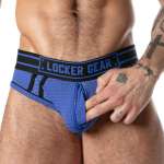 LOCKER GEAR - SPORT MESH JOCK BRIEF BLUE S