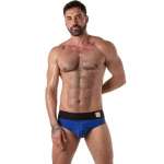 LOCKER GEAR - WIDE WAISTBAND JOCK BRIEF BLUE M