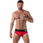 LOCKER GEAR - WIDE WAISTBAND JOCK BRIEF RED L