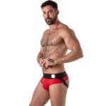 LOCKER GEAR - WIDE WAISTBAND JOCK BRIEF RED M