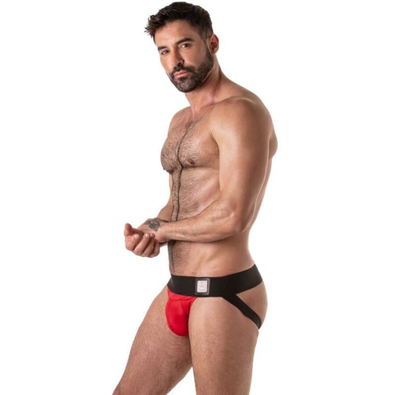 LOCKER GEAR - WIDE WAISTBAND JOCKSTRAP RED L LOCKER GEAR - WIDE WAISTBAND JOCKSTRAP RED L