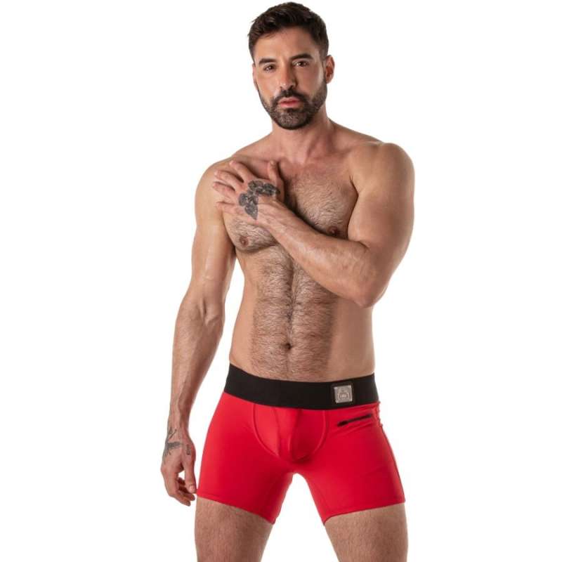 LOCKER GEAR - WIDE WAISTBAND TRUNK RED S LOCKER GEAR - WIDE WAISTBAND TRUNK RED S