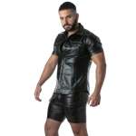 LOCKER GEAR - Punch Hole Leatherette-paita, khaki M