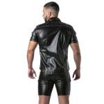 LOCKER GEAR - Punch Hole Leatherette -paita, khaki S