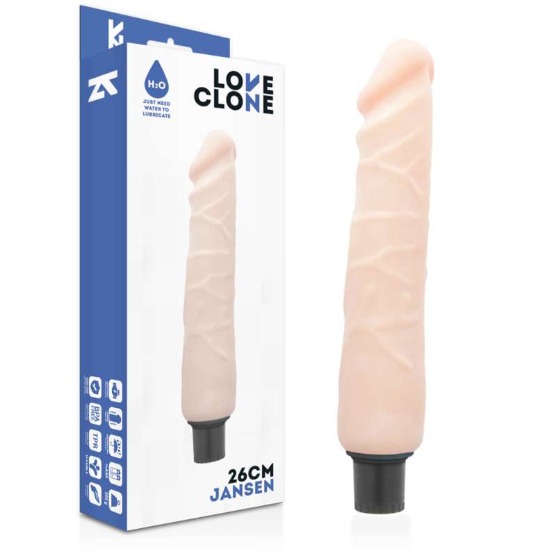 LOVECLONE - JANSEN SELF LUBRICATION VIBRATOR 26 CM -O- 4.2 CM LOVECLONE - JANSEN SELF LUBRICATION VIBRATOR 26 CM -O- 4.2 CM