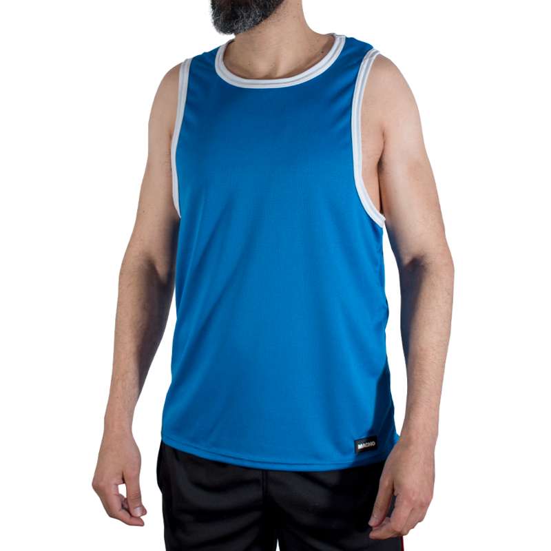 MACHO - CMV002 BLUE GYM T-SHIRT L/XL