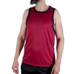 MACHO - CMV003 MAROON GYM T-SHIRT L/XL
