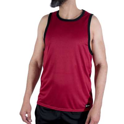 MACHO - CMV003 MAROON GYM T-SHIRT S/M