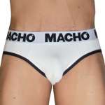 MACHO - MCH006 klassinen alushousut valkoinen + musta L