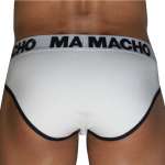 MACHO - MCH006 klassinen alushousut valkoinen + musta L