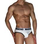 MACHO - MCH006 CLASSIC SLIP WHITE + BLACK XL