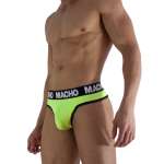 MACHO - MTG001 FLUORESCENT YELLOW THONG SIZE L