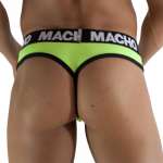 MACHO - MTG001 FLUORESCENT YELLOW THONG SIZE S