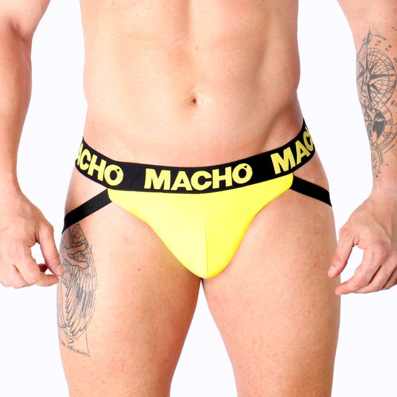 MACHO - MX25A JOCK LYCRA YELLOW S MACHO - MX25A JOCK LYCRA YELLOW S
