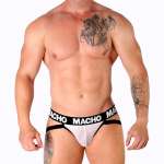 MACHO - MX26X1 JOCK GRID WHITE L