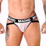 MACHO - MX26X1 JOCK GRID WHITE L