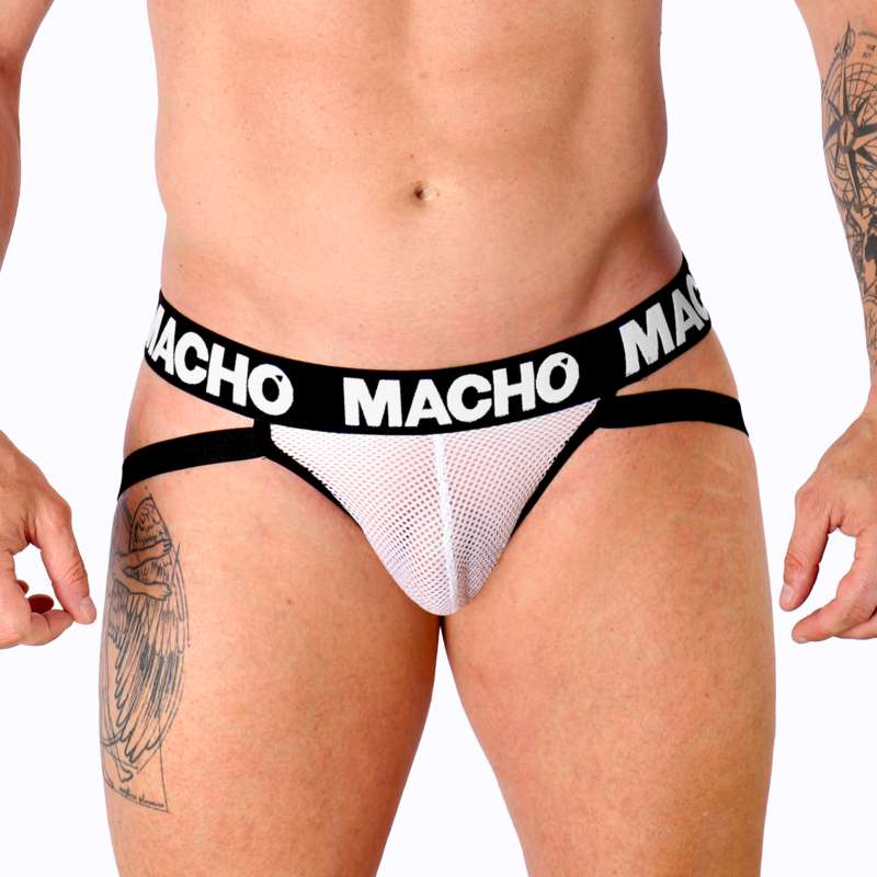 MACHO - MX26X1 JOCK GRID WHITE M MACHO - MX26X1 JOCK GRID WHITE M